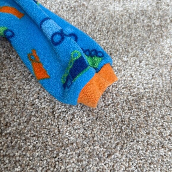 ??Vintage Disney Tigger long sleeve fleece shirt blue orange 18m - Picture 4 of 9